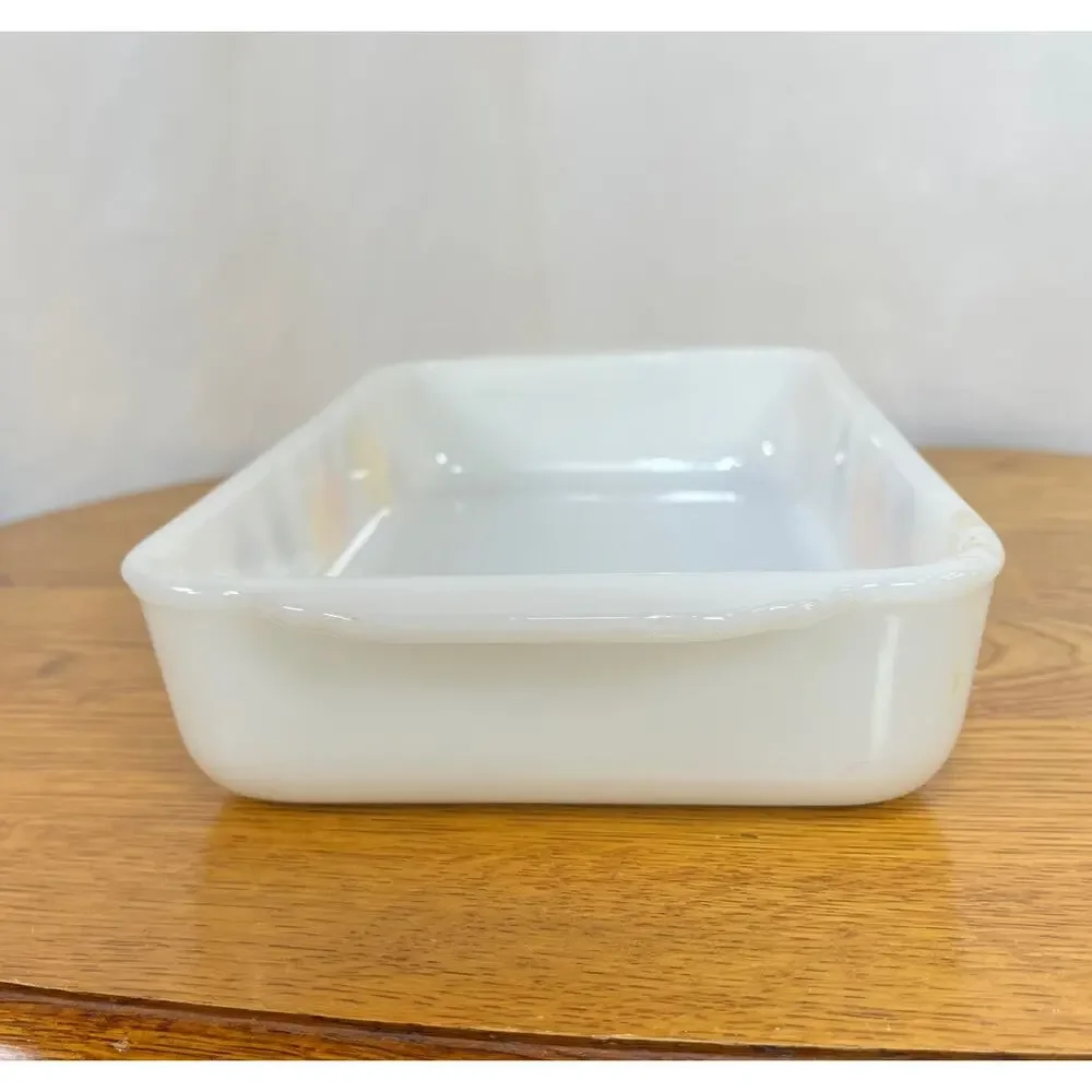 Gay Fad Casserole Dish Fire King 410 1 1/2 Qt Anchor Hocking Vintage Glass EUC
